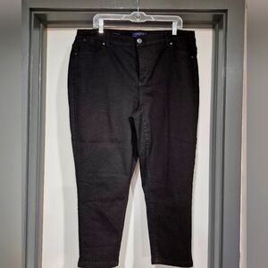 NWOT Talbots black crop jegging